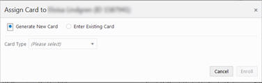 This figure shows the Assign Card to Customer