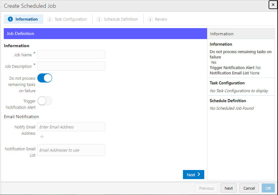 Information Tab