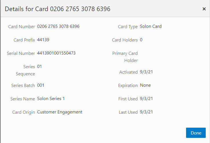 Card Details Card Details