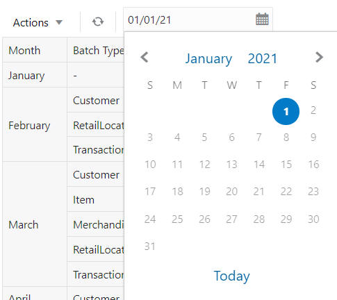 Date Selector