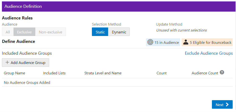 Audience Tab