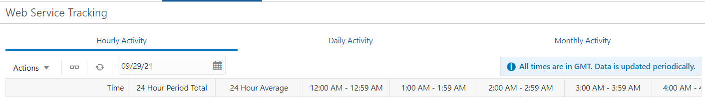 Hourly Activity