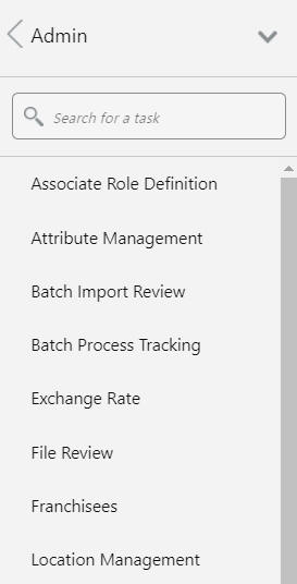 Admin Task List Admin Task List