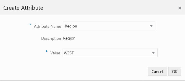 This figure shows the Create Location Attribute
