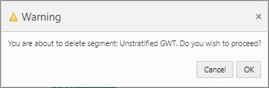 This figure shows the Delete Warning.