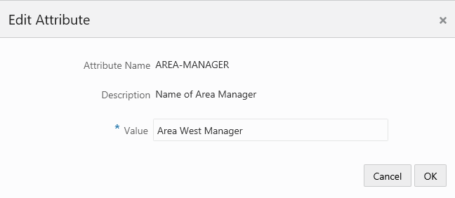 This figure shows the Edit Attribute