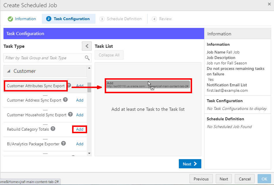 Adding Task Types to Task List