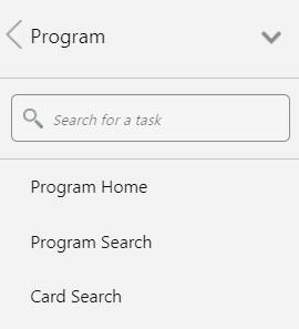 Program Task List Program Task List