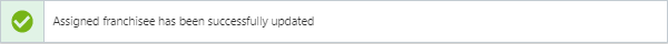 This figure shows the confirmation notification.