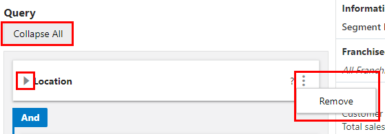 This figure shows Query Options