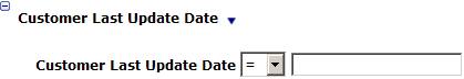 This figure shows the Customer Last Update Date This figure shows the Customer Last Update Date