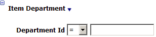 This figure shows the Item Department. This figure shows the Item Department.