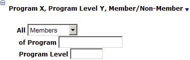 This fgure shows the Program X, Program Level Y, Member/Non-Member This fgure shows the Program X, Program Level Y, Member/Non-Member