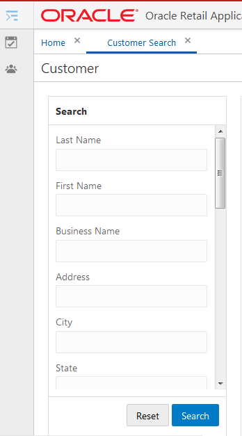 This figure shows the Customer Search. This figure shows the Customer Search.