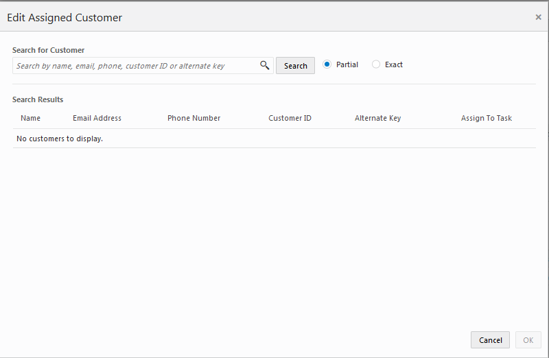 This figure shows the Edit Assigned Customer