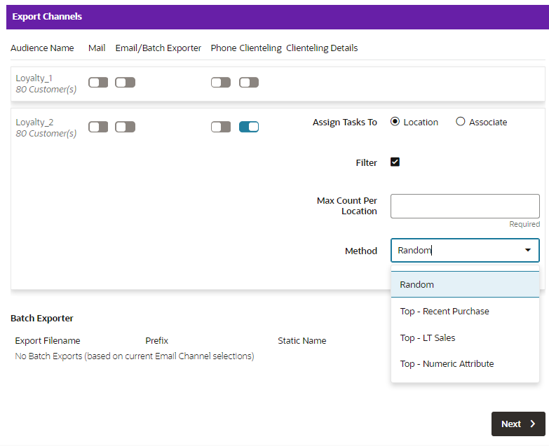 This figure shows the Clienteling Details