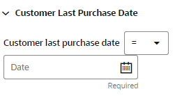This figure shows the Customer Last Purchase Date