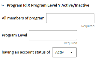This figure shows the Program Id X Program Level Y Active/Inactive