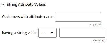 This figure shows the String Attribute Values