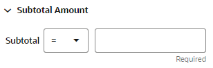 This figure shows the Subtotal Amount