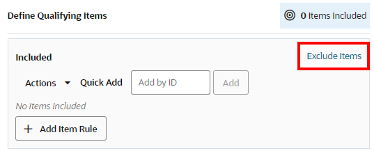 Exclude Items