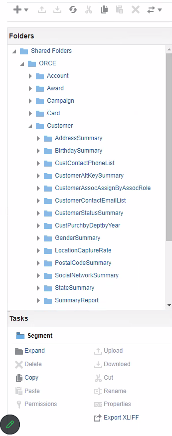 This figure shows the Report List