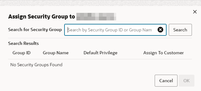 Assign Security Group
