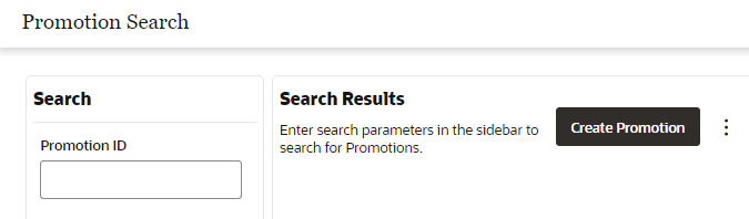 This figure shows the Promotion Search
