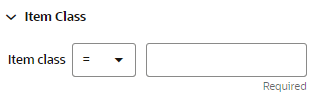 This figure shows the Item Class.