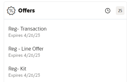 This figure shows the Offers