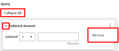 This figure shows Query Options