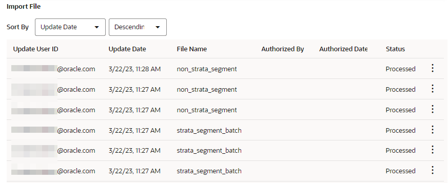 Import File List