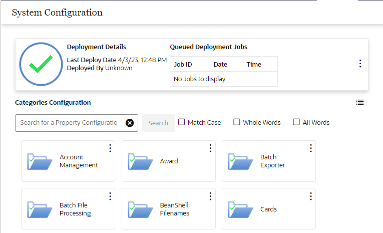 System Configuration