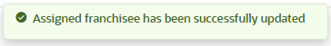 This figure shows the confirmation notification.
