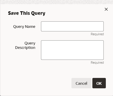 This figure shows the Save This Query Window