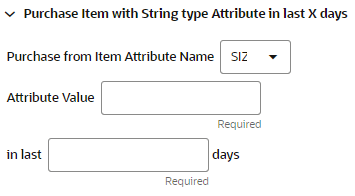 This figure shows the Purchase Item with String Type Attribute in Last X Days This figure shows the Purchase Item with String Type Attribute in Last X Days