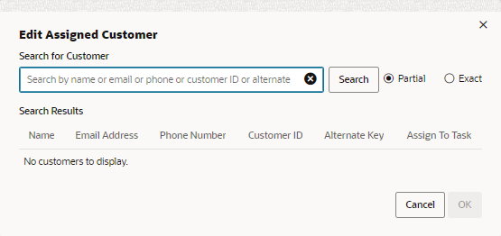 This figure shows the Edit Assigned Customer