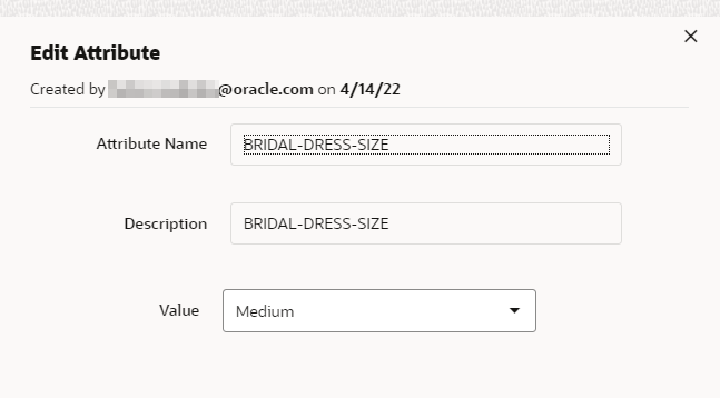 This figure shows the Edit Attribute dialog