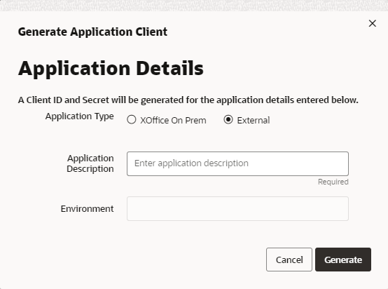 Generate Application Client