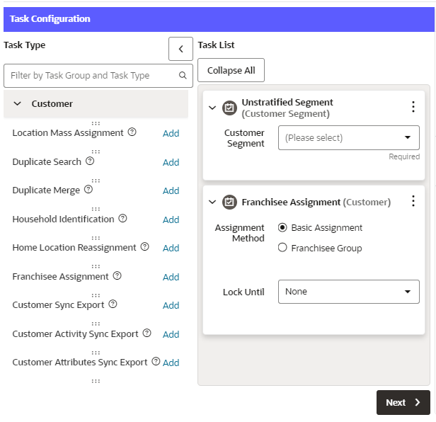 Added Task Types
