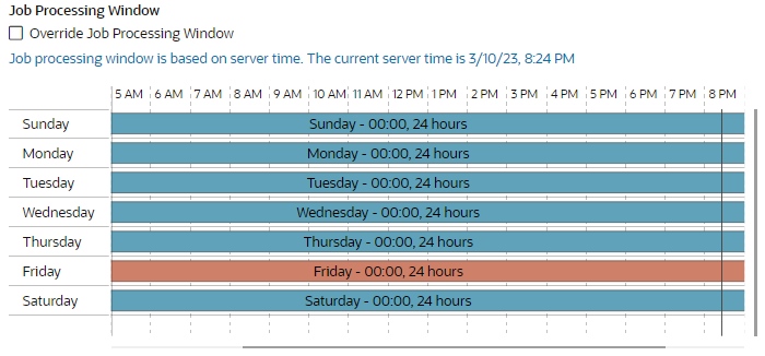 Job Processing Window