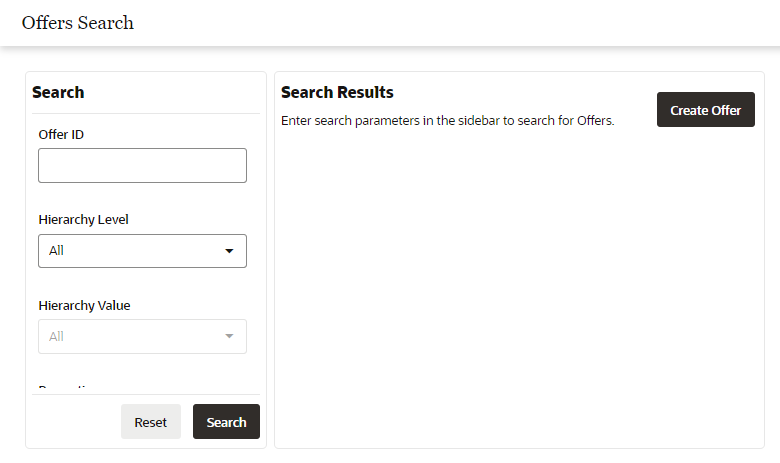 This figure shows the Offers Search