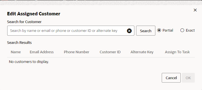 This figure shows the Edit Assigned Customer