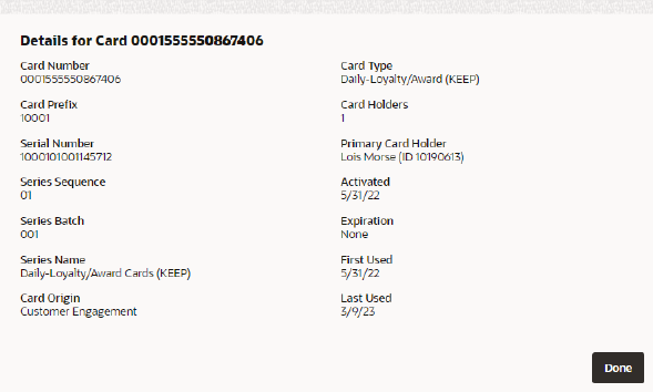 Card Details Card Details