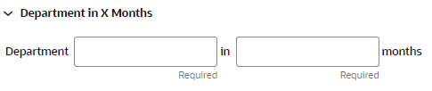 This figure shows the Department in X Months