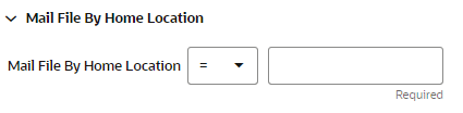 This figure shows the Mail File by Home Location