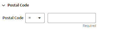 This figure shows the Postal Code