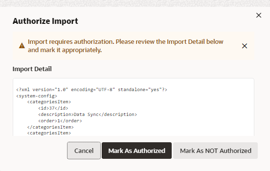 Authorize Import