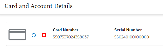 Blocked Card Blocked Card
