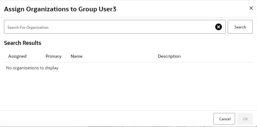 Assign Organization